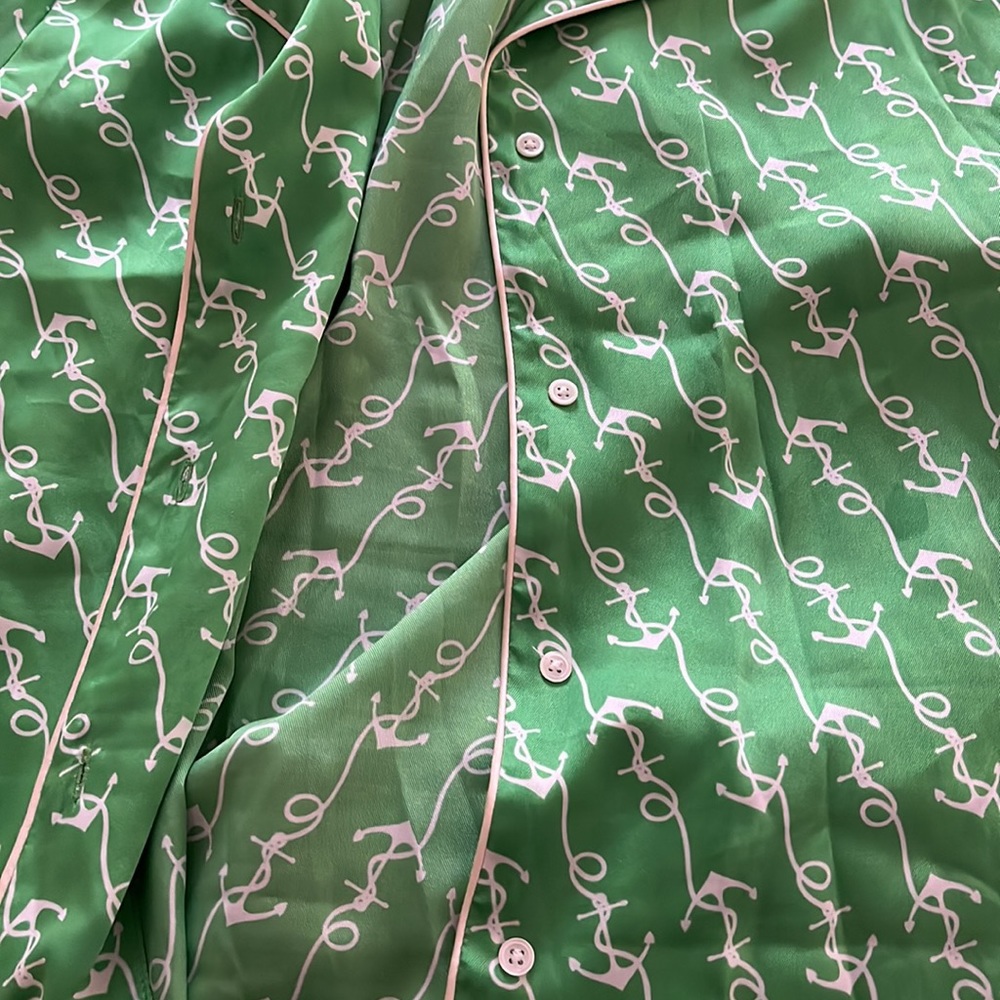 Sandro Green Linen Beach Set - Picture 3 of 6